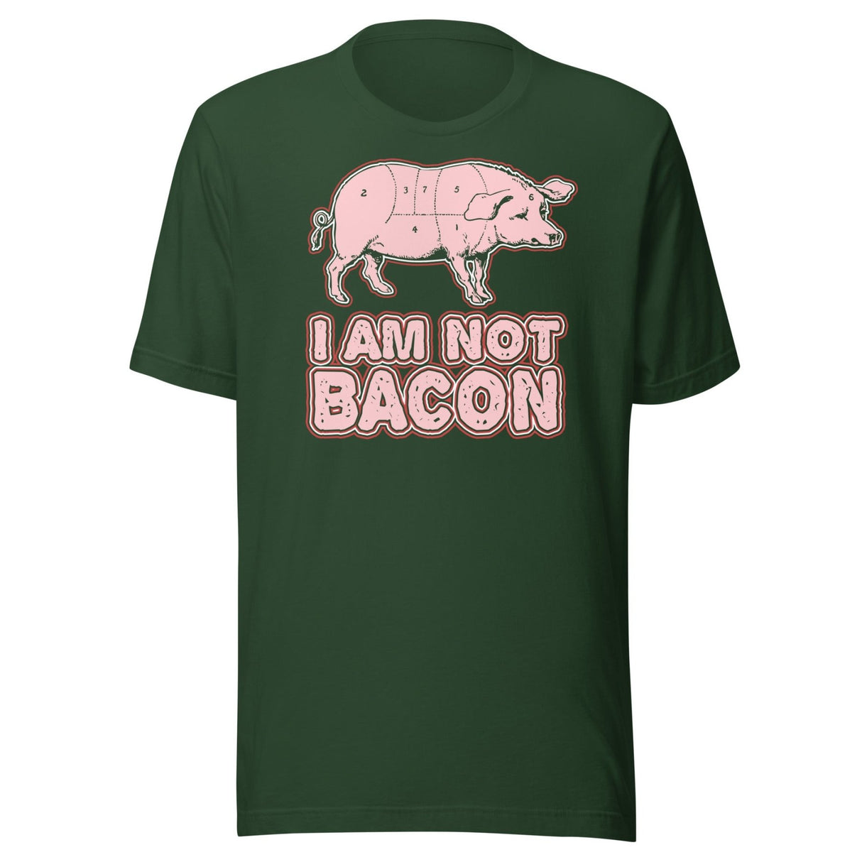 I am Not Bacon Pig Shirt