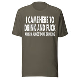 I Came Here To Drink And Fuck Shirt