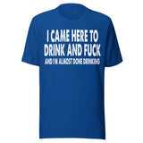 I Came Here To Drink And Fuck Shirt