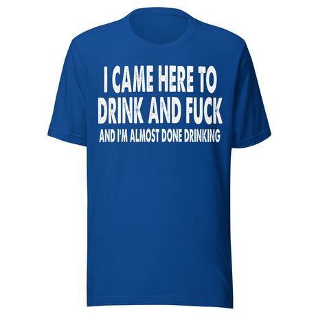 I Came Here To Drink And Fuck Shirt