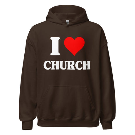 I Love Church Hoodie