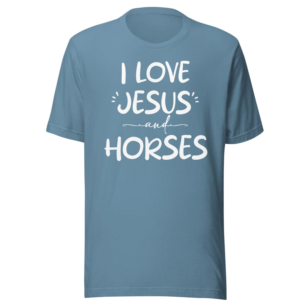 I Love Jesus And Horses Shirt