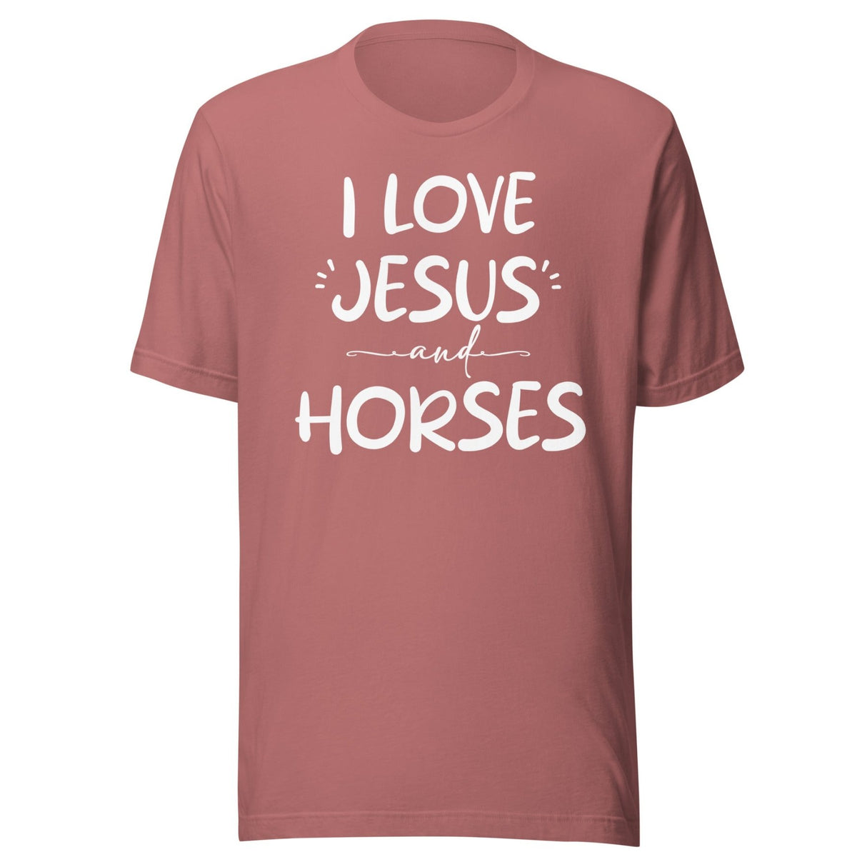 I Love Jesus And Horses Shirt