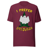 I Prefer Halloween Christmas Shirt