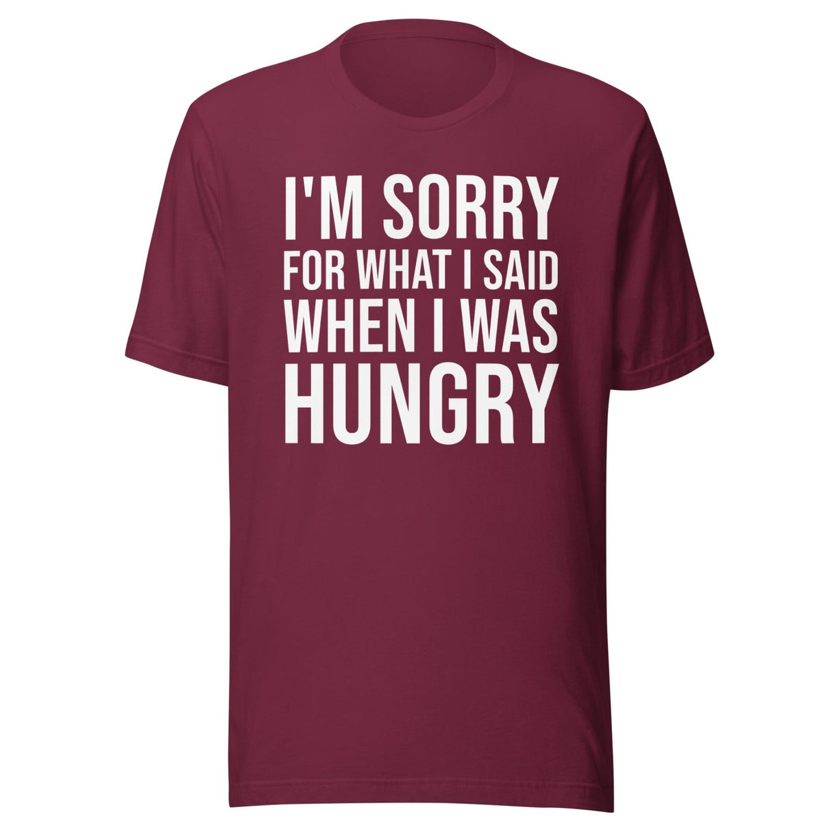 I'm Sorry For What I Said When I Was Hungry Shirt