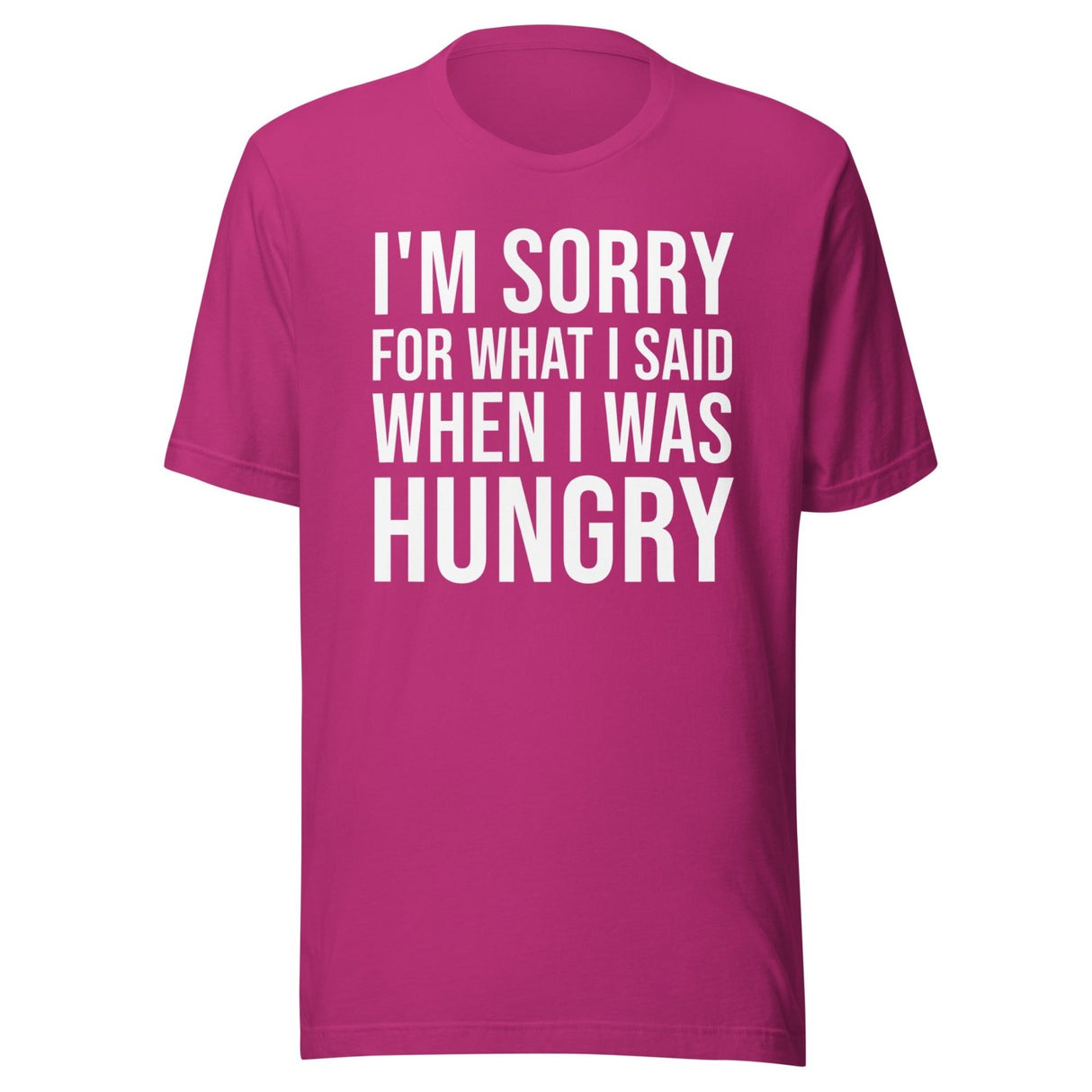 I'm Sorry For What I Said When I Was Hungry Shirt