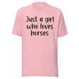 Just A Girl Who Loves Horses Shirt