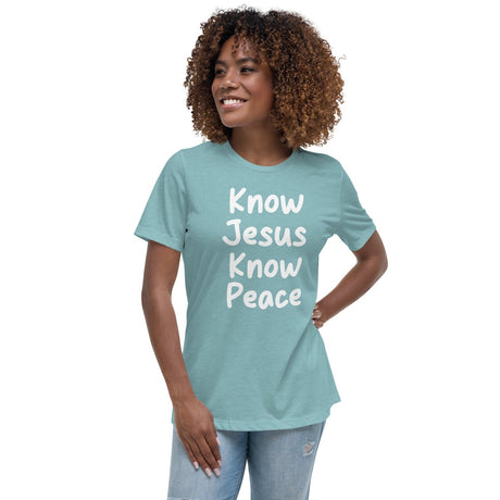 Know Jesus Know Peace Women's Shirt