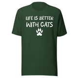 Life is Better With Cats Shirt