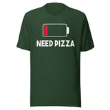 Low Battery Need Pizza Shirt