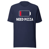 Low Battery Need Pizza Shirt