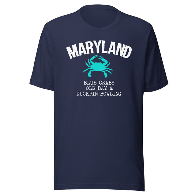 Maryland Blue Crabs Old Bay And Duckpin Bowling Shirt