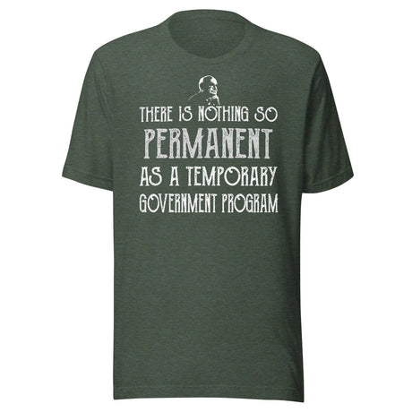 Milton Friedman Temporary Government Program Shirt