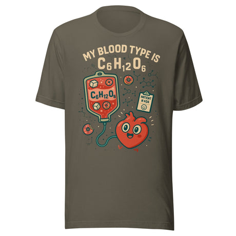 My Blood Type is C₆H₁₂O₆ Shirt