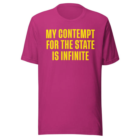 My Contempt For The State Is Infinite Shirt