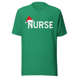 Nurse With Santa Hat Shirt