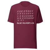 Online Arguments Won Shirt