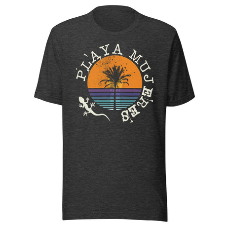 Playa Mujeres Distressed Palm Tree Shirt