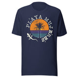 Playa Mujeres Distressed Palm Tree Shirt