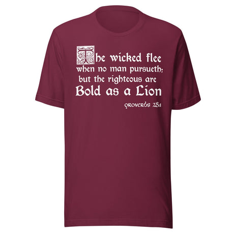 Proverbs 28:1 Shirt