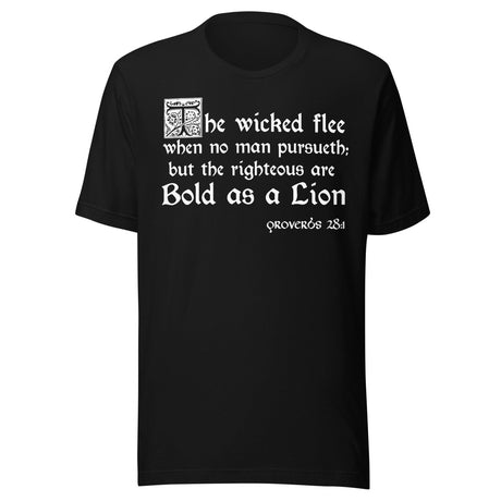 Proverbs 28:1 Shirt