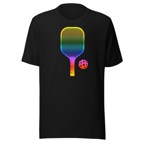Rainbow Pickleball Paddle Shirt