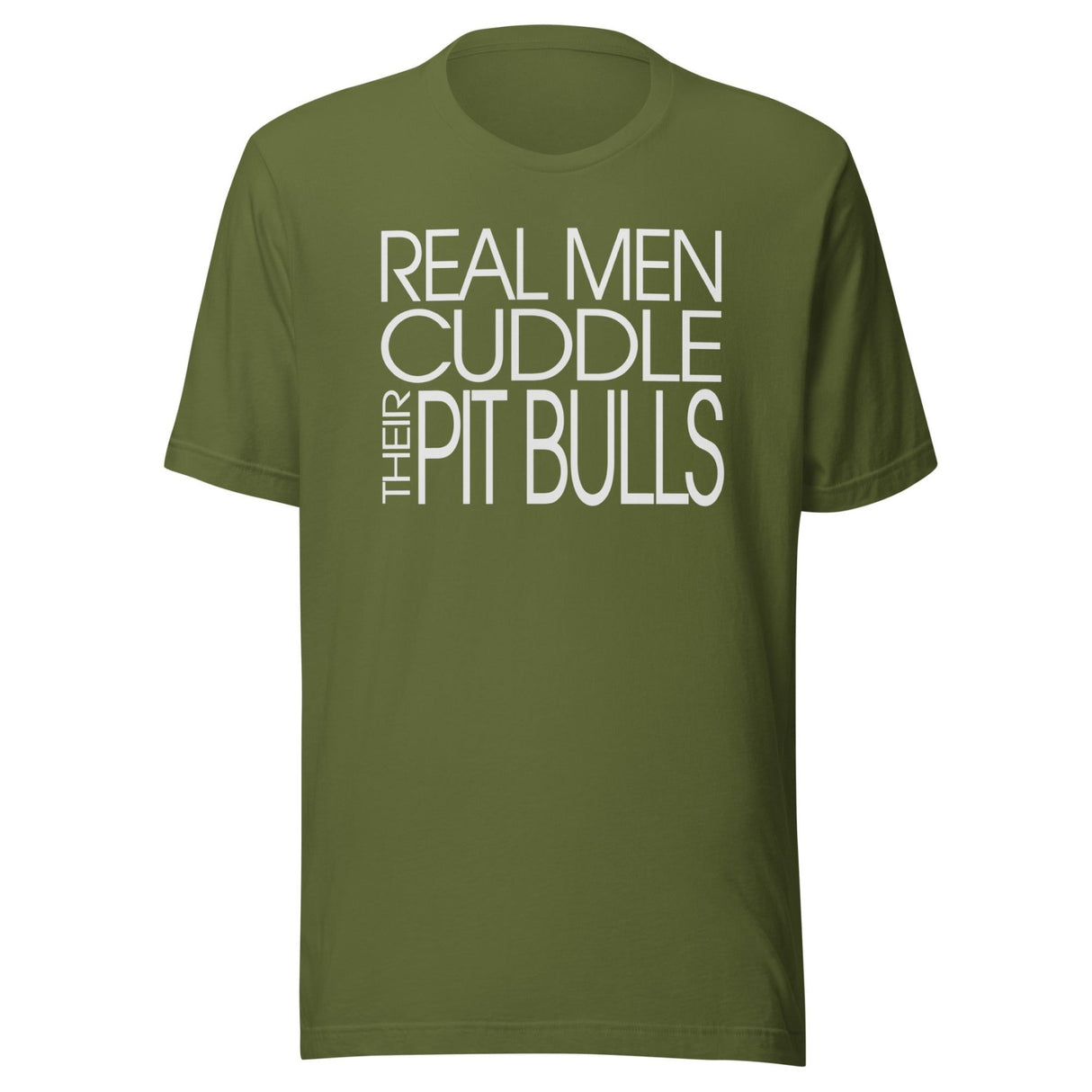 Real Men Cuddle Their Pit Bulls Shirt