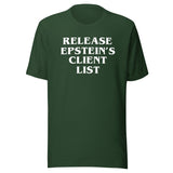 Release Epstein's Client List Shirt