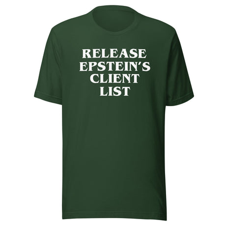 Release Epstein's Client List Shirt