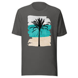 Sand Ocean Sky Single Palm Tree Shirt