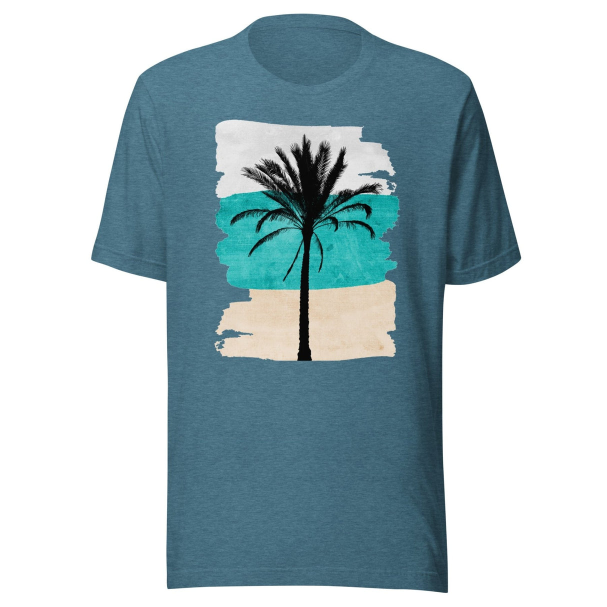 Sand Ocean Sky Single Palm Tree Shirt