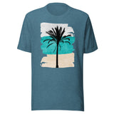 Sand Ocean Sky Single Palm Tree Shirt