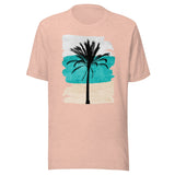 Sand Ocean Sky Single Palm Tree Shirt