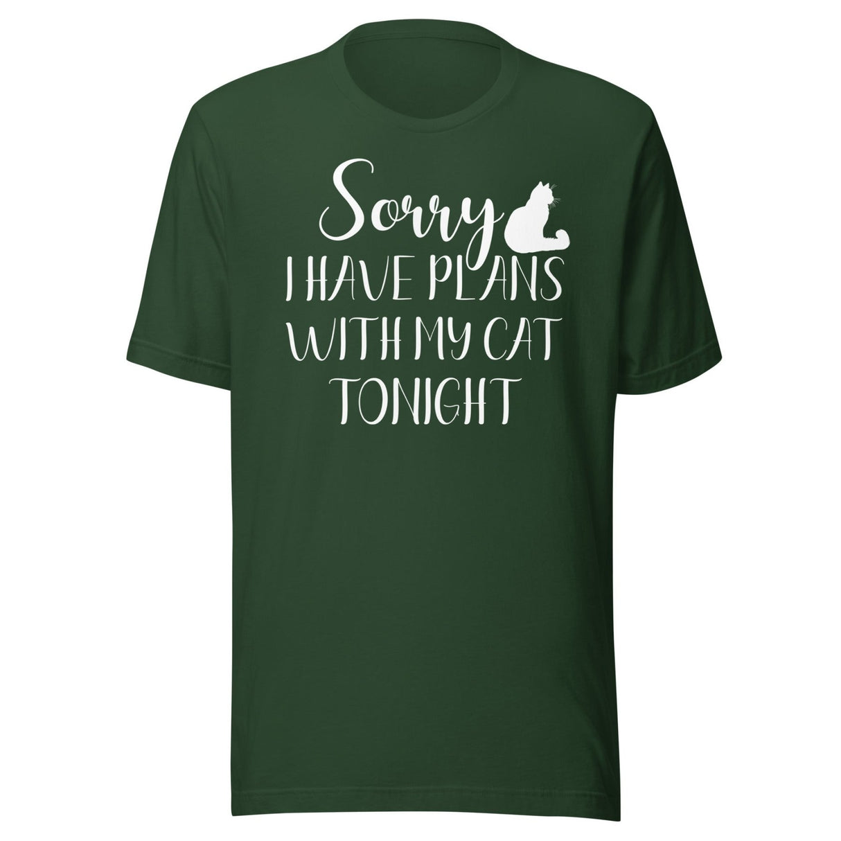 Sorry I Have Plans With My Cat Tonight Shirt