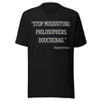 Stop Misquoting Philosophers Douchebag Aristotle Shirt
