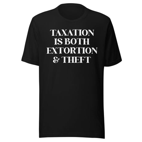 Taxation is Both Extortion And Theft Shirt
