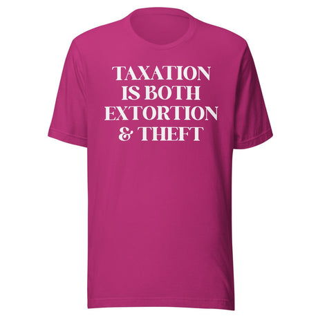 Taxation is Both Extortion And Theft Shirt