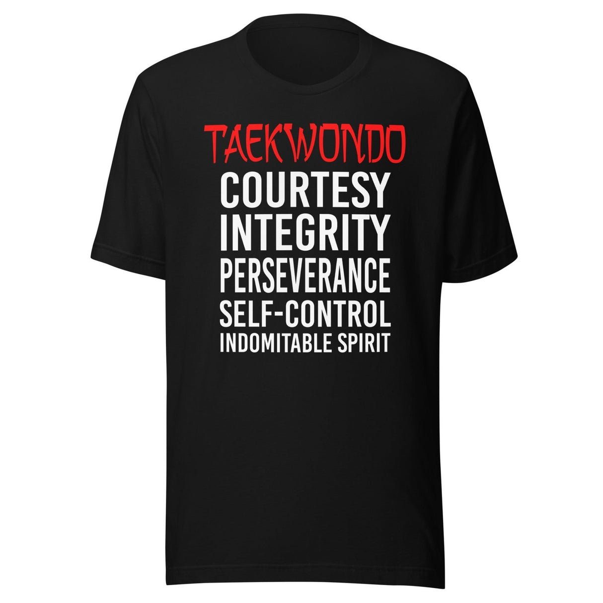 The 5 Tenets of Taekwondo Shirt