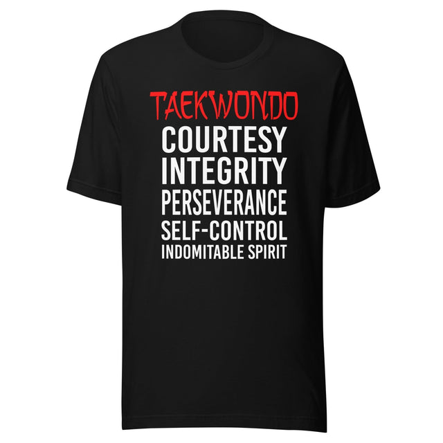 The 5 Tenets of Taekwondo Shirt