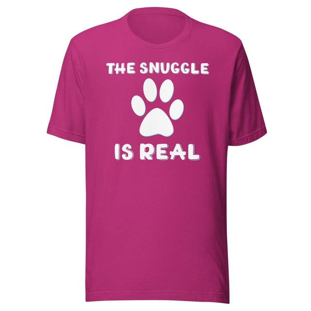 The Snuggle Is Real Dog Paw Shirt