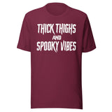 Thick Thighs And Spooky Vibes Shirt