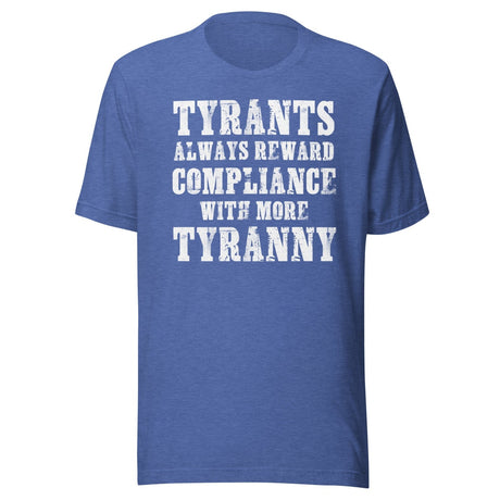 Tyrants Reward Compliance With More Tyranny Shirt