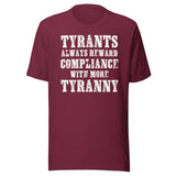 Tyrants Reward Compliance With More Tyranny Shirt