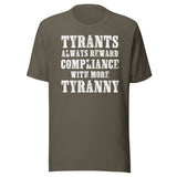 Tyrants Reward Compliance With More Tyranny Shirt