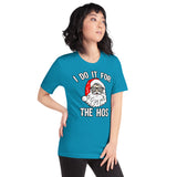 I Do It For The Hos Christmas Santa Women's Shirt