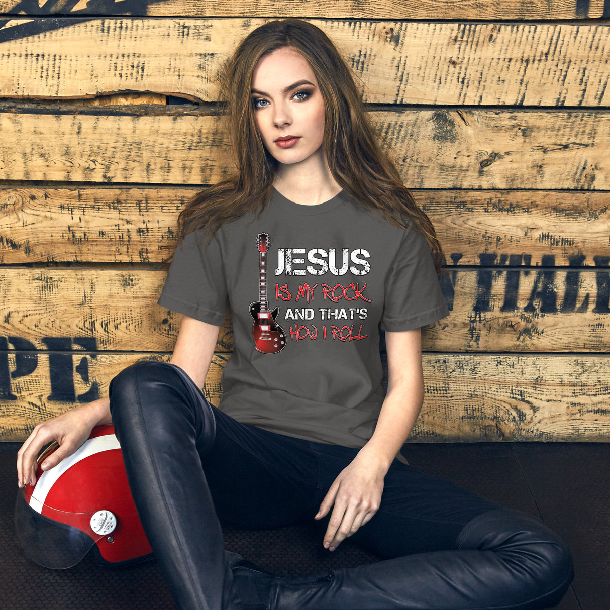 Jesus is My Rock And That's How I Roll Women's Shirt