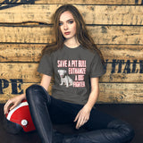 Save a Pit Bull Euthanize a Dog Fighter Women's Shirt
