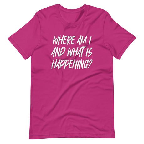 Where Am I And What Is Happening Shirt