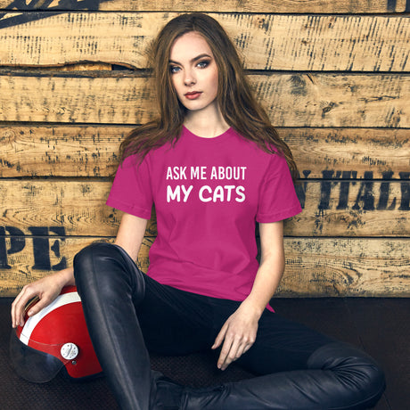 Ask Me About My Cats Women's Shirt