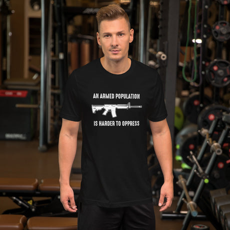 An Armed Population is Harder to Oppress Men's Shirt